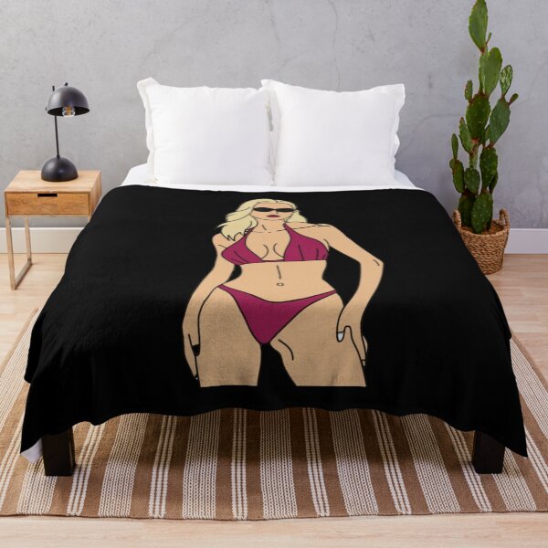 Vista previa del artículo con la obra «Bikini - Hermosa chica elegante en bikini rosa intenso», diseñado y vendido por LoveandNature.