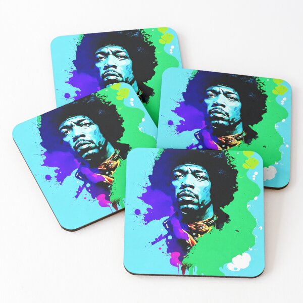 Item preview, Portrait of Jimi Hendrix painted in graffiti style designed and sold by BubblyDelight.