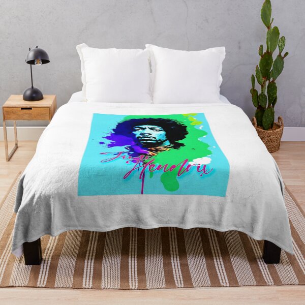 Item preview, Portrait of Jimi Hendrix painted in graffiti style designed and sold by BubblyDelight.