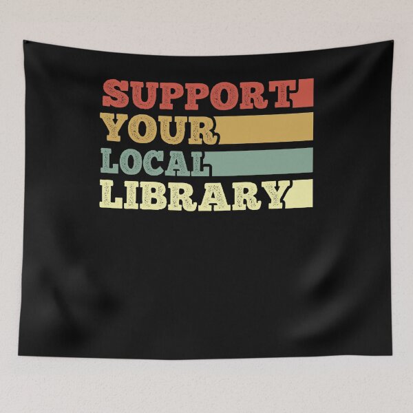 Item preview, Support your local library vintage designed and sold by AdelDa19.