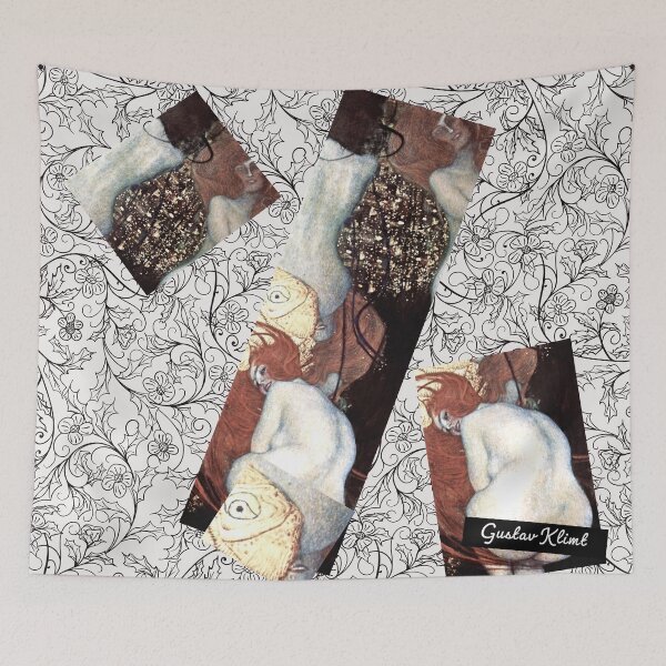 Item preview, Gustav Klimt's Goldfish (1901-1902) Collage designed and sold by BossyCatHome.