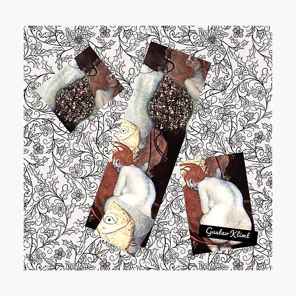 Item preview, Collage Le poisson rouge de Gustav Klimt (1901-1902) designed and sold by BossyCatHome.