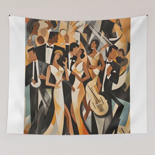 Item preview, Rhythmic Soiree: Abstract Dance Harmony designed and sold by dogwoofwoof.