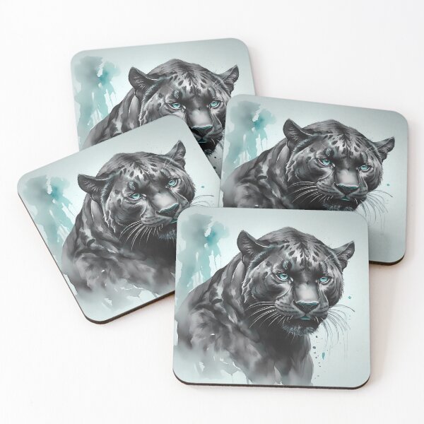 Item preview, Black panther in watercolor design designed and sold by randrdesign.