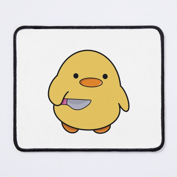 Item preview, cute meme duck with a knife /pink designed and sold by creattion.