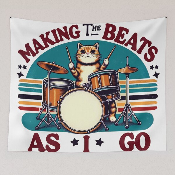 Item preview, Cat Drums designed and sold by UmaKitzler.