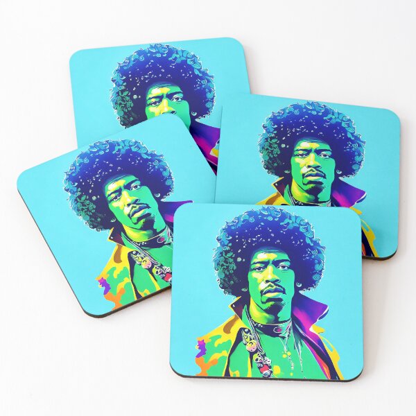 Item preview, Portrait of Jimi Hendrix painted in graffiti style designed and sold by BubblyDelight.
