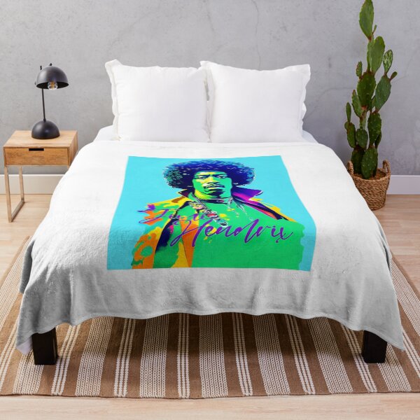 Item preview, Portrait of Jimi Hendrix painted in graffiti style designed and sold by BubblyDelight.