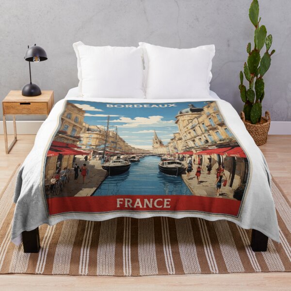 Item preview, Bordeaux France Vintage Poster Tourism designed and sold by TravelersGems.