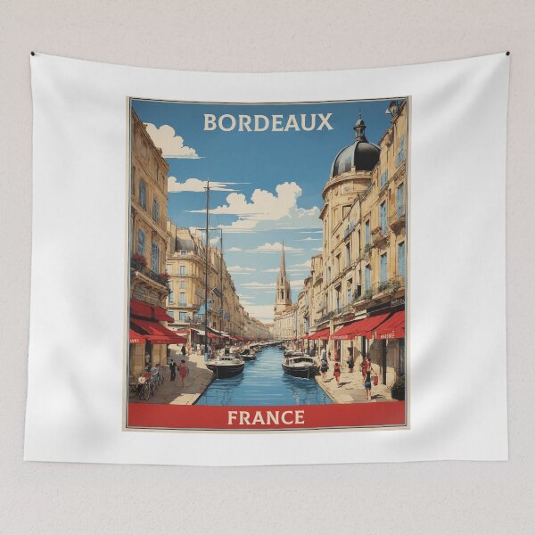 Item preview, Bordeaux France Vintage Poster Tourism designed and sold by TravelersGems.