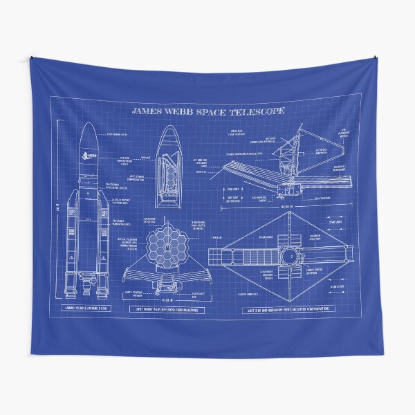 Item preview, James Webb Space Telescope (Blueprint) designed and sold by BGALAXY.