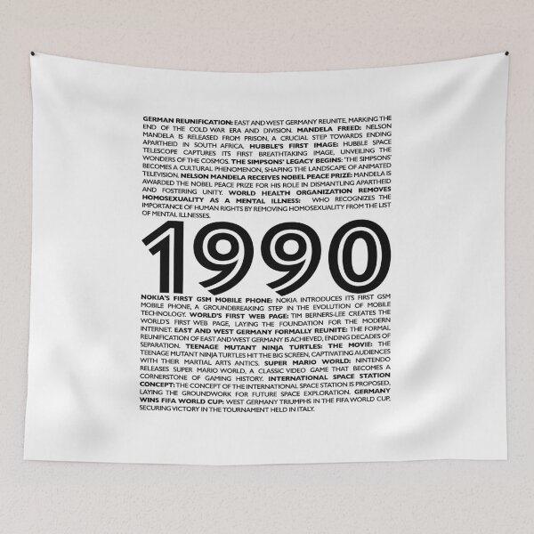 Item preview, 1990 Time Capsule Collection: Unique Birthday Gifts for a Nostalgic Journey designed and sold by ShobulousStudio.