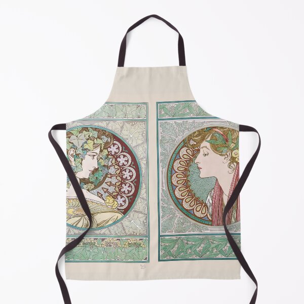 Item preview, HD. Ivy and Laurel, by Alphonse Mucha (Original colors) HIGH DEFINITION designed and sold by MINDTHECHERRY.