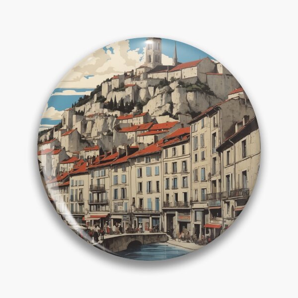 Item preview, Besançon France Vintage Poster Tourism designed and sold by TravelersGems.
