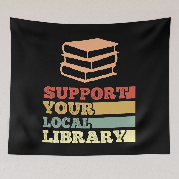 Item preview, Support your local library vintage designed and sold by AdelDa19.