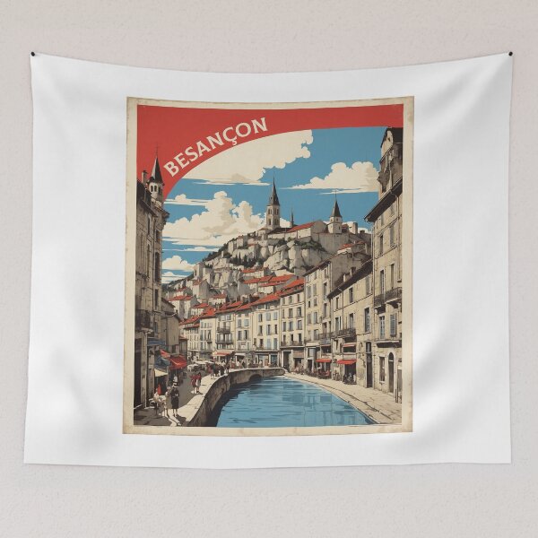 Item preview, Besançon France Vintage Poster Tourism designed and sold by TravelersGems.