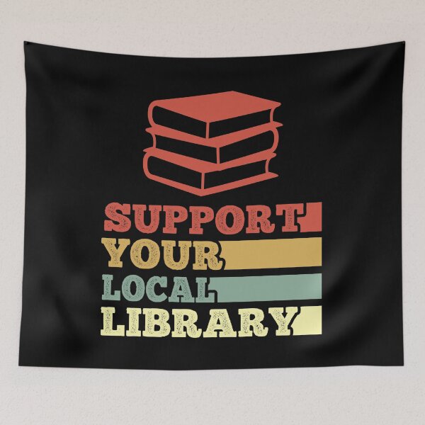 Item preview, Support your local library vintage designed and sold by AdelDa19.