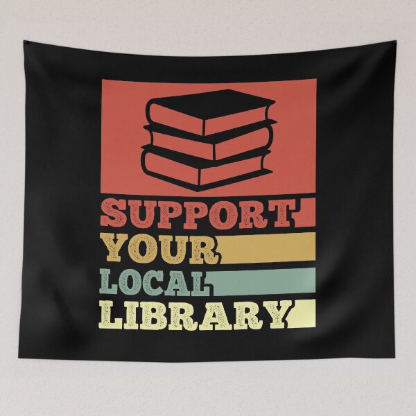Item preview, Support your local library vintage designed and sold by AdelDa19.