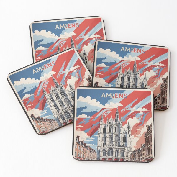Item preview, Amiens France Vintage Poster Tourism designed and sold by TravelersGems.
