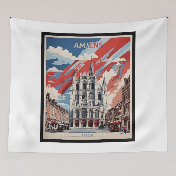 Item preview, Amiens France Vintage Poster Tourism designed and sold by TravelersGems.