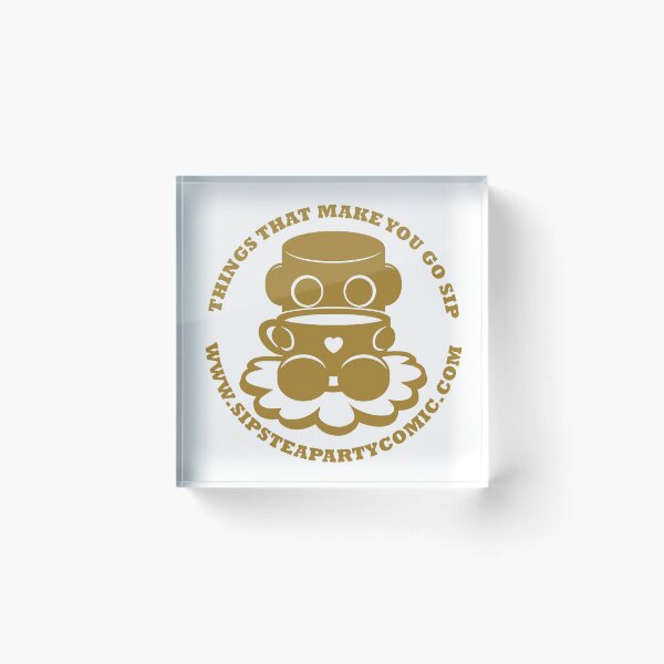Item preview, Things That Make You Go Sip (Gold O'BOT) designed and sold by Carbon-Fibre Media.