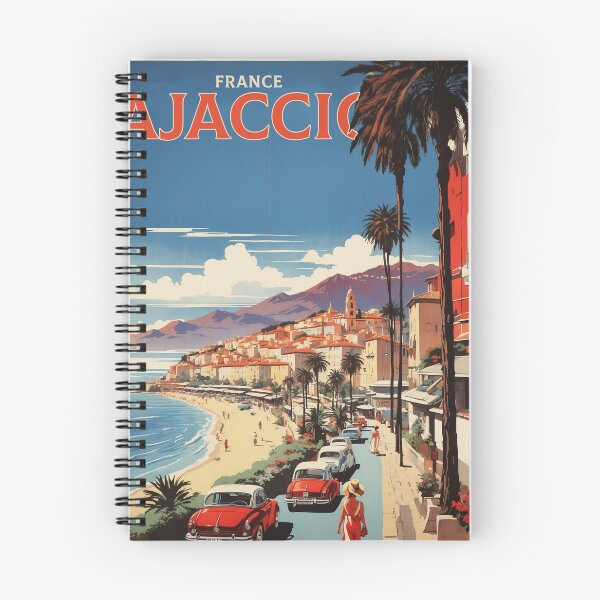 Item preview, Ajaccio Corsica France Vintage Poster Tourism designed and sold by TravelersGems.