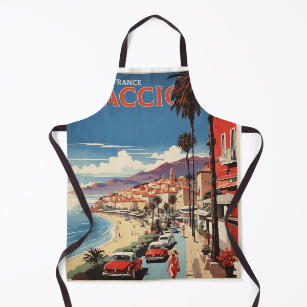 Item preview, Ajaccio Corsica France Vintage Poster Tourism designed and sold by TravelersGems.