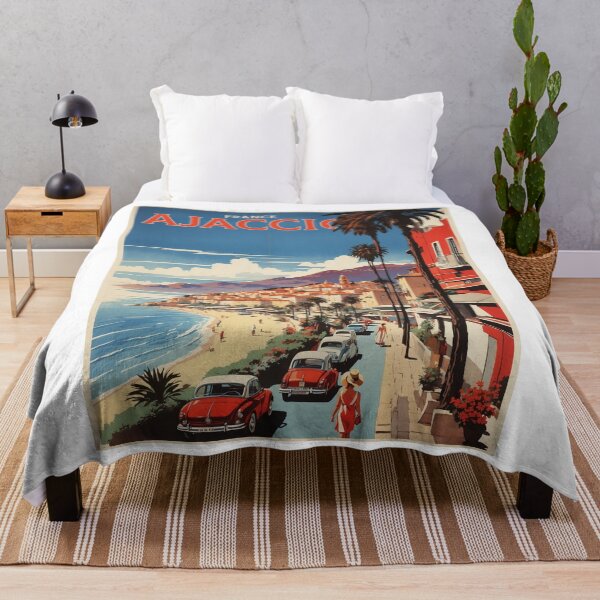 Item preview, Ajaccio Corsica France Vintage Poster Tourism designed and sold by TravelersGems.