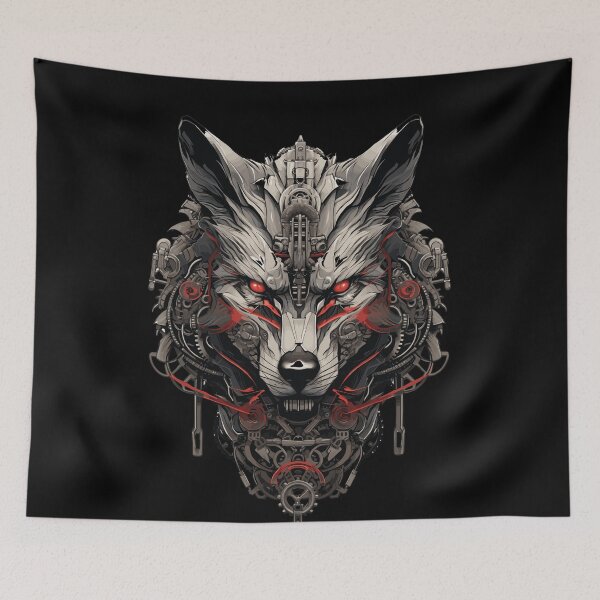 Item preview, Heavy Metal Mecha Wolf Head designed and sold by EternalDelight1.