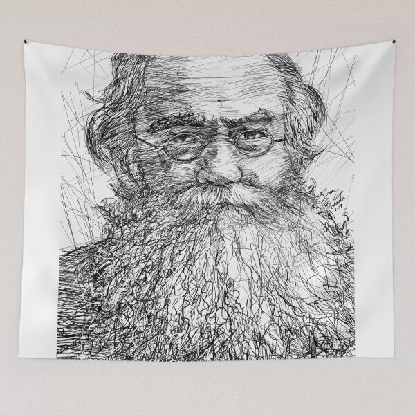 Item preview, PETER KROPOTKIN ink portrait designed and sold by lautir.