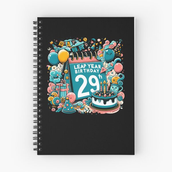 Artikelvorschau, „Bunte Schaltjahr-Geburtstagsfeier-Illustration“ entworfen und verkauft von ChromaticBlend.