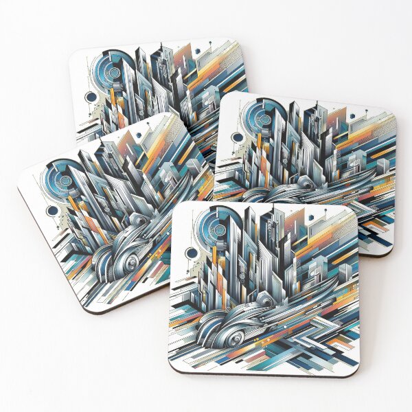 Item preview, Futuristic Horizons designed and sold by TextileTrove.