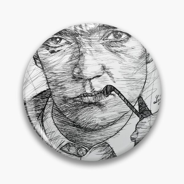 Item preview, JULIO CORTAZAR ink portrait .1 designed and sold by lautir.