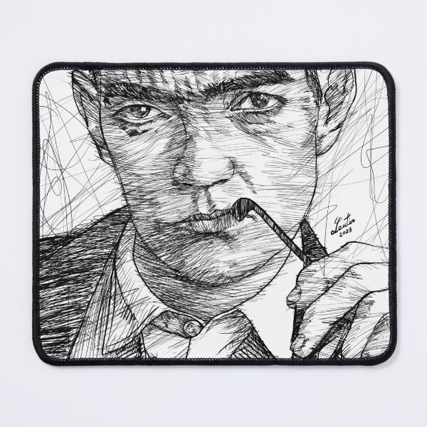 Item preview, JULIO CORTAZAR ink portrait .1 designed and sold by lautir.