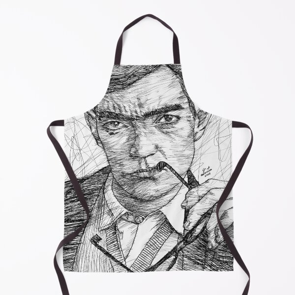 Item preview, JULIO CORTAZAR ink portrait .1 designed and sold by lautir.