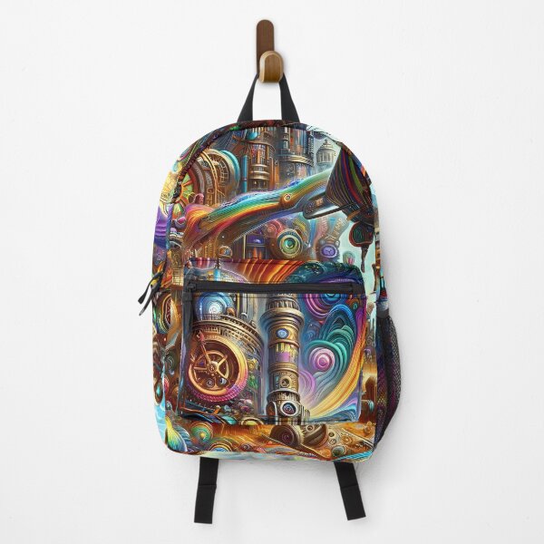 Item preview, Mechanical Dreamscape: Airships Amidst Ethereal Swirls designed and sold by CreationP.