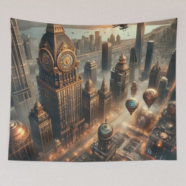 Item preview, Copper Heights: Victorian Skies designed and sold by AI-Only Creations.