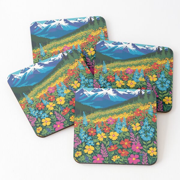 Item preview, ALASKAN SUMMER WILDFLOWERS designed and sold by PIGCASSOSAIART.