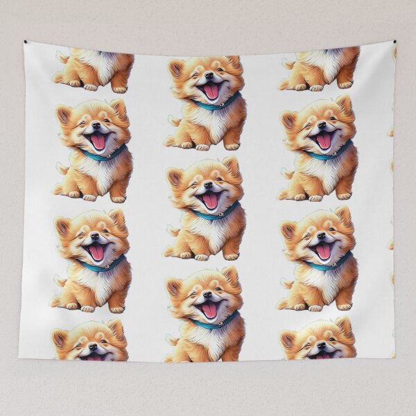 Item preview, CUTE DOG laughing designed and sold by 123JUST4U.
