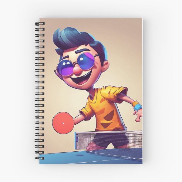 Item preview, Cartoon Charachter Playing Ping Pong designed and sold by HarmonyGuitars.