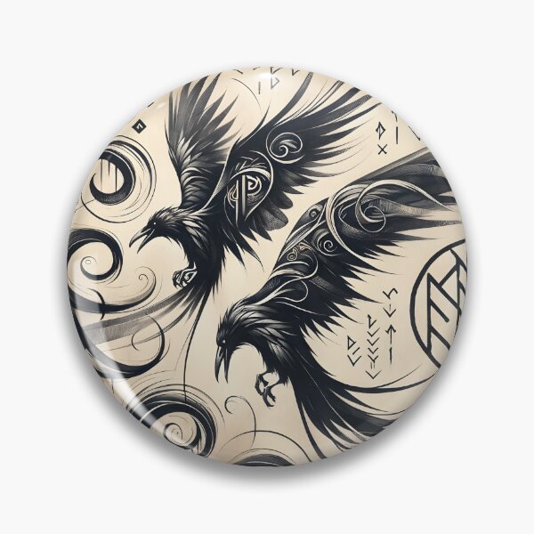 Item preview, Norse Ravens  Hugin and Munin designed and sold by Truck Stop One.