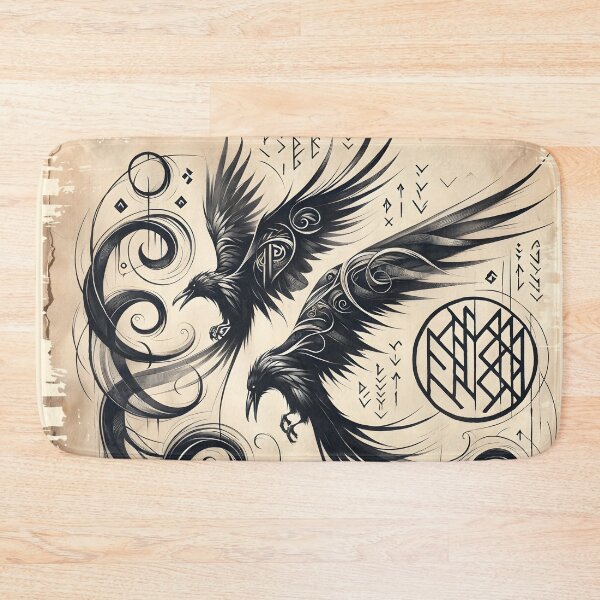 Item preview, Norse Ravens  Hugin and Munin designed and sold by Truck Stop One.