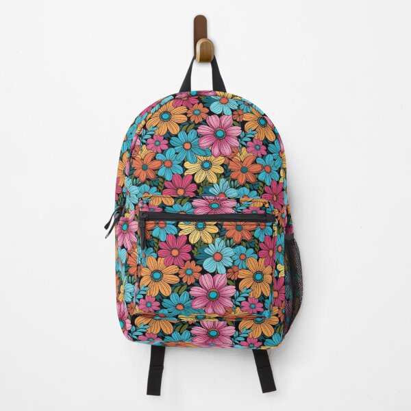 Item preview, multi colored flowers designed and sold by focus-shop.