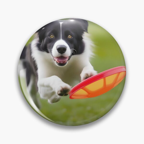 Item preview, FRISBY CHASING DOG designed and sold by PIGCASSOSAIART.