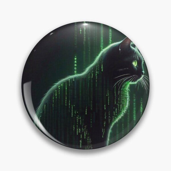 Item preview, Binary code cat designed and sold by M-Y-A-R-T-.