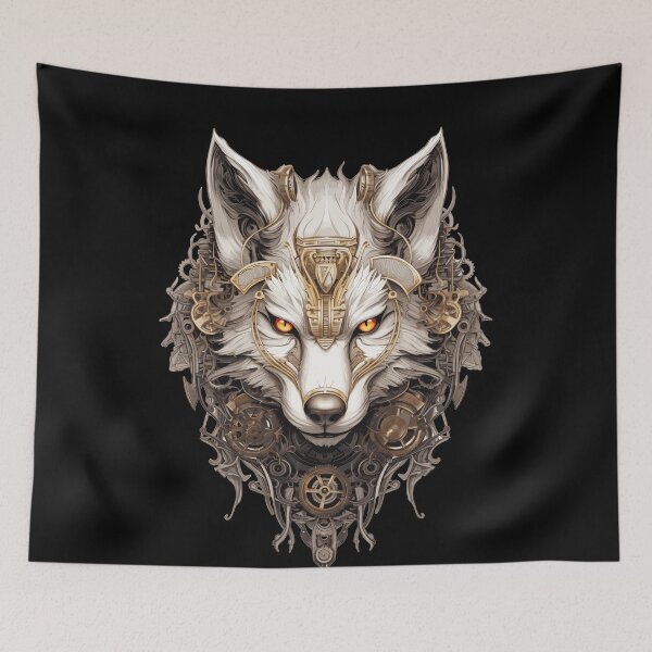 Item preview, White Steampunk Wolf designed and sold by EternalDelight1.