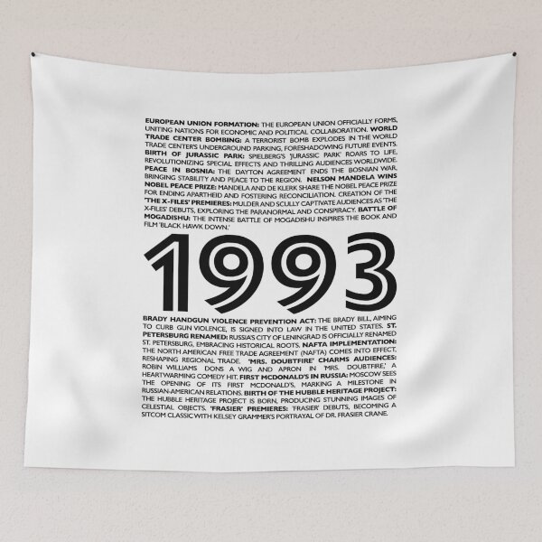 Item preview, Step Back to '93: Exclusive Birthday Gifts Celebrating a Year of Iconic Moments of 1993 designed and sold by ShobulousStudio.
