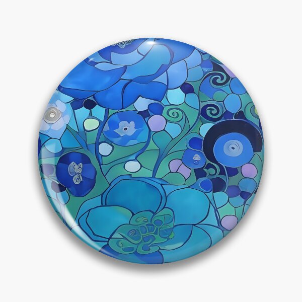 Item preview, Textured Blue Flowers  designed and sold by Dana Roper.