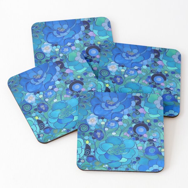 Item preview, Textured Blue Flowers  designed and sold by Dana Roper.