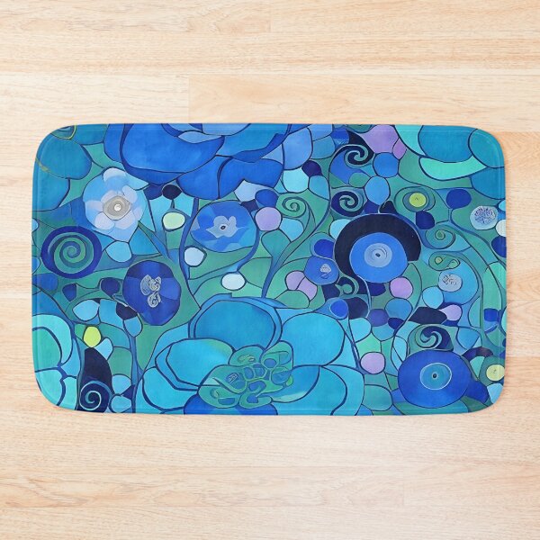 Item preview, Textured Blue Flowers  designed and sold by Dana Roper.